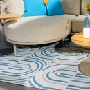 Килим вуличний Kendo Green-Beige-Blue 160*230