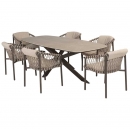 Стіл обідній 240*115 PRADO Ellips Ceramic