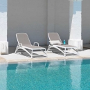 Шезлонг Atlantico White/Tortora