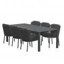 Стіл для тераси GOA HPL Dark Grey 220 cм