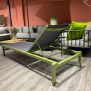 Шезлонг з коліщатками Cassano Green