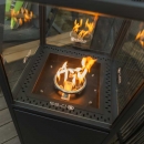 Вуличний газовий обігрівач Pillar Dome Black, h116 см