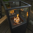 Вуличний газовий обігрівач Pillar Dome Black, h116 см