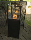 Вуличний газовий обігрівач Pillar Dome Black, h116 см