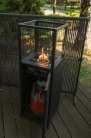 Вуличний газовий обігрівач Pillar Dome Black, h116 см