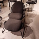 Кресло с подножкой Delano Antracite