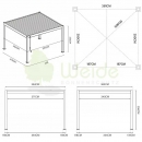 Пергола Deluxe 3,6*4 Antracite