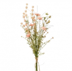 Букетик польових квітів Dry flower peach/green 60cm