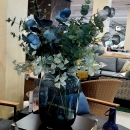 Декоративна гілочка Eucalyptus metallic blue 82cm