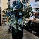 Декоративна гілочка Eucalyptus metallic blue 82cm