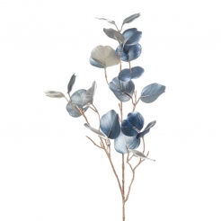 Декоративная веточка Eucalyptus metallic blue 82cm