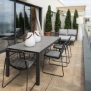 Стіл для тераси GOA HPL Dark Grey 220 cм