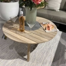 Стіл Gabor dia90x40 см Teak/teak legs