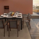 Стілець з підлокітниками Konnor terracotta