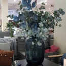 Декоративна гілочка Eucalyptus metallic blue 82cm