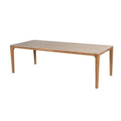 Тиковий обідній стіл 240 сm Liam Ceramic/Teak