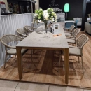 Тиковый обеденный стол 240 см Liam Ceramic/Teak