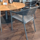Низький обідній стіл Saba, dia160*h69 см, antracite