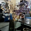 Декоративна гілочка Eucalyptus metallic lilac 82cm