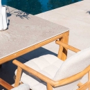 Тиковый обеденный стол 240 см Liam Ceramic/Teak